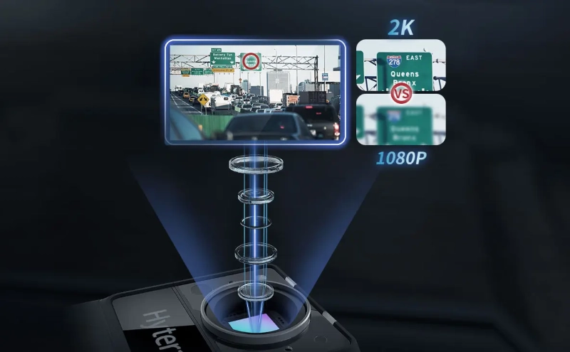 Hytera GC550 – Enregistrement vidéo 2K haute définition Caméra corporelle Hytera GC550 enregistrant des vidéos 2K ultra-claires et détaillées