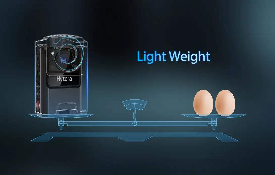 GC550 – Léger mais puissant GC550 tient facilement dans la main ou se fixe sur l’uniforme des agents toujours en mouvement